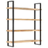 Rustika Rowe -  4-Tier Bookcase 160x40x180 cm Rough Mango Wood